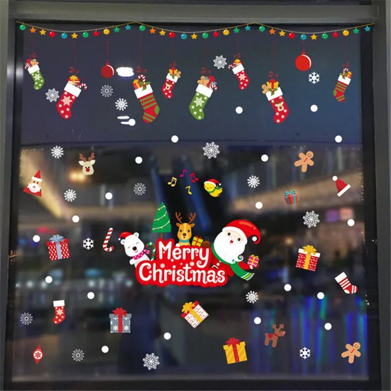 Christmas Snowflake Window Stickers - Kaiju Mafia