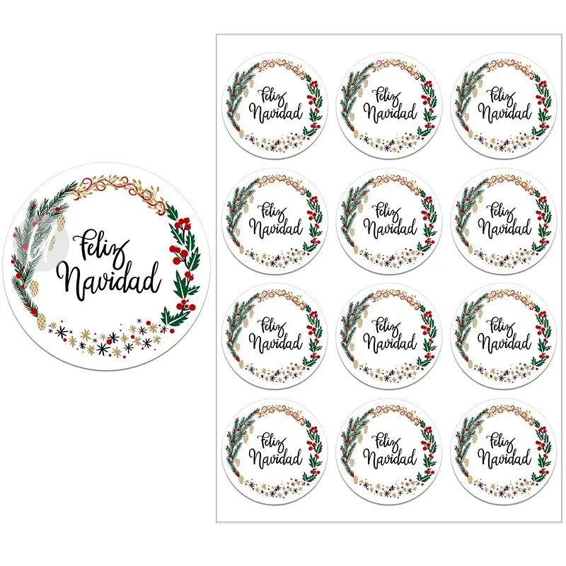 Feliz Navidad Gift Stickers - Kaiju Mafia