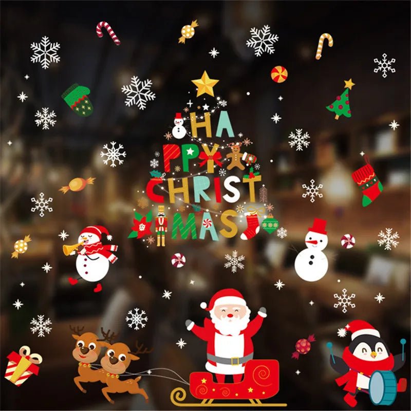 Christmas Snowflake Window Stickers - Kaiju Mafia