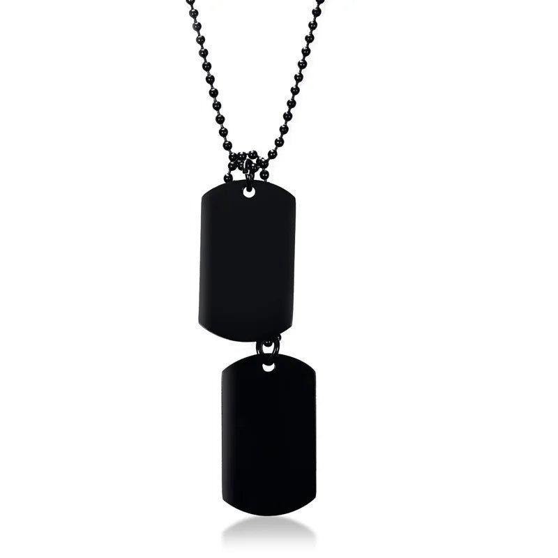 Vnox Double Dog Tag Necklace - Kaiju Mafia