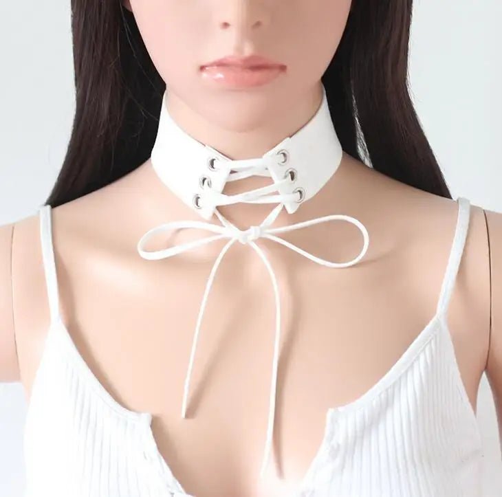 Wide Black Velvet Choker Necklace - Kaiju Mafia