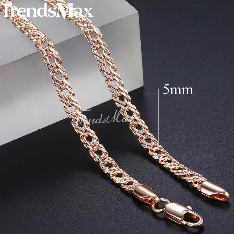 Trendsmax Rose Gold Necklace - Kaiju Mafia