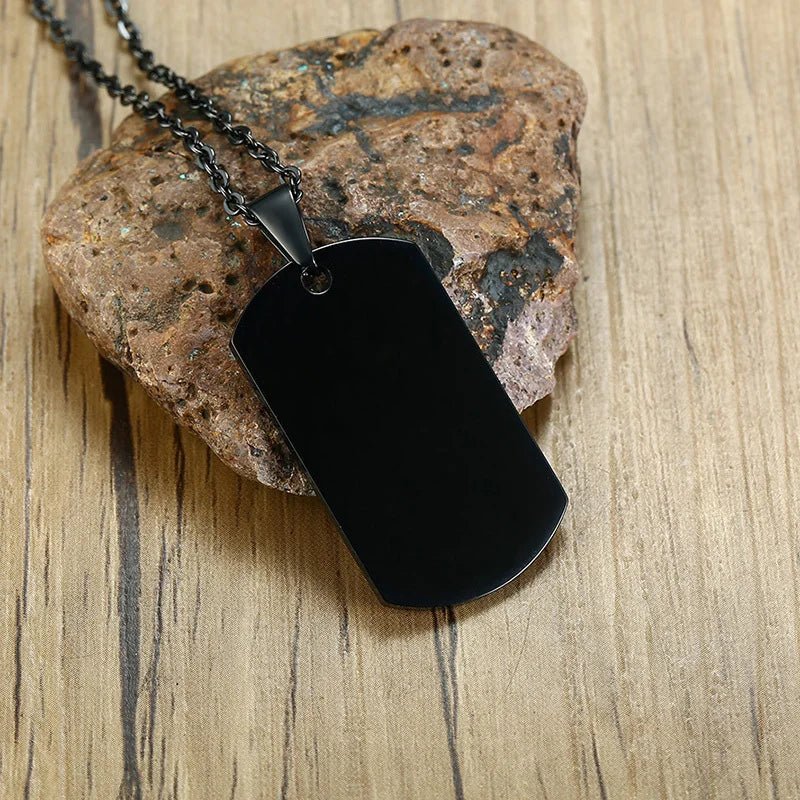 Vnox Double Dog Tag Necklace - Kaiju Mafia
