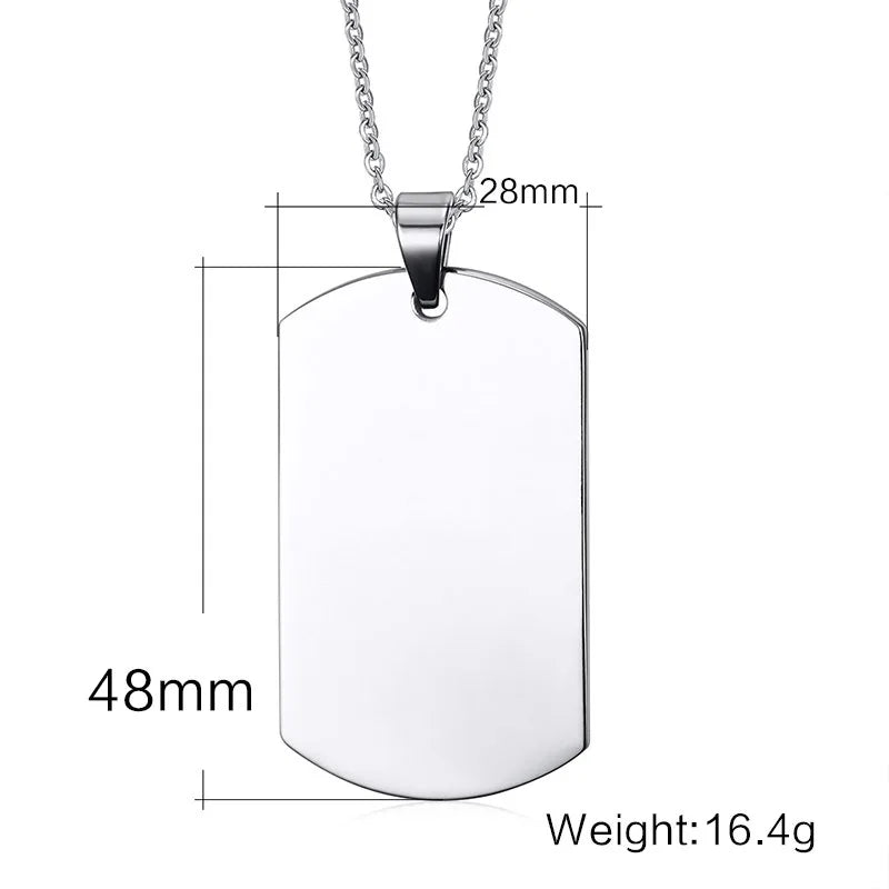Vnox Double Dog Tag Necklace - Kaiju Mafia