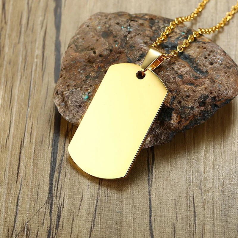 Vnox Double Dog Tag Necklace - Kaiju Mafia