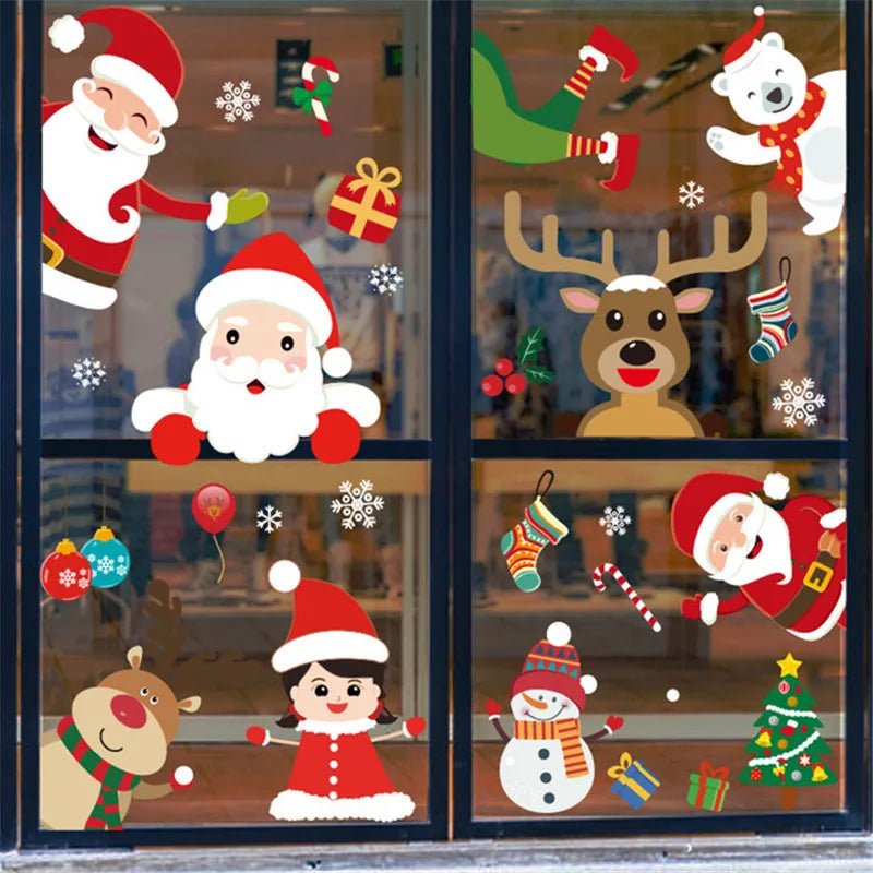 Christmas Snowflake Window Stickers - Kaiju Mafia
