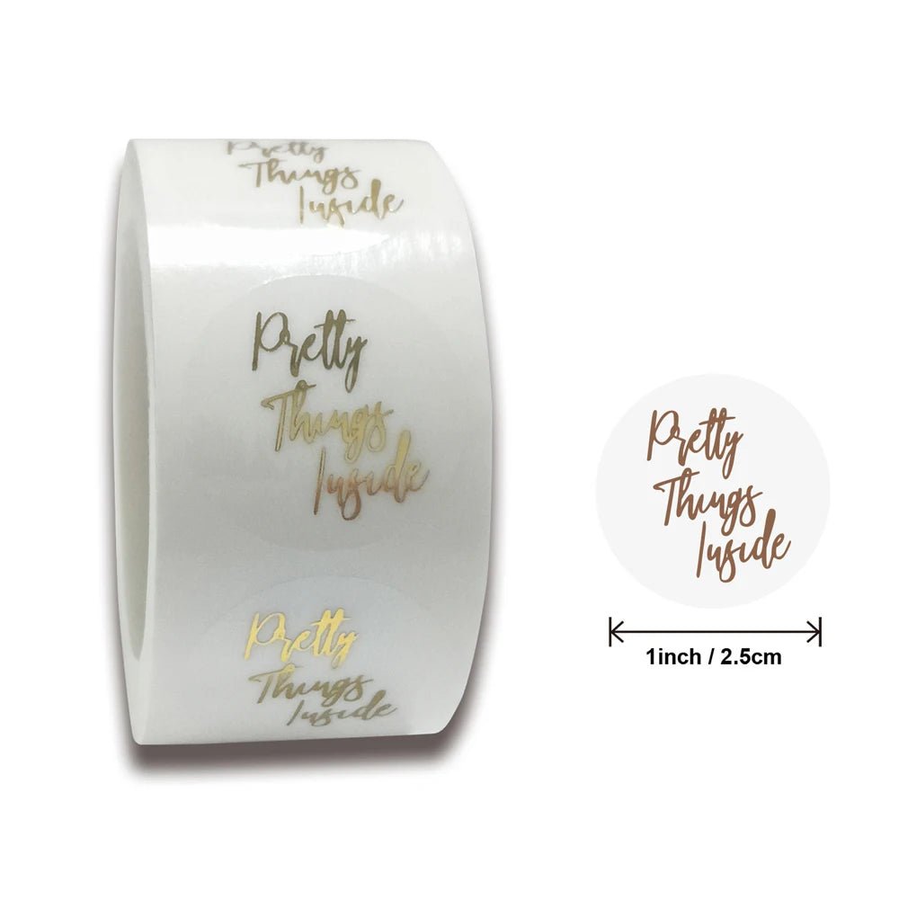 Round Clear Merry Christmas Stickers - Kaiju Mafia