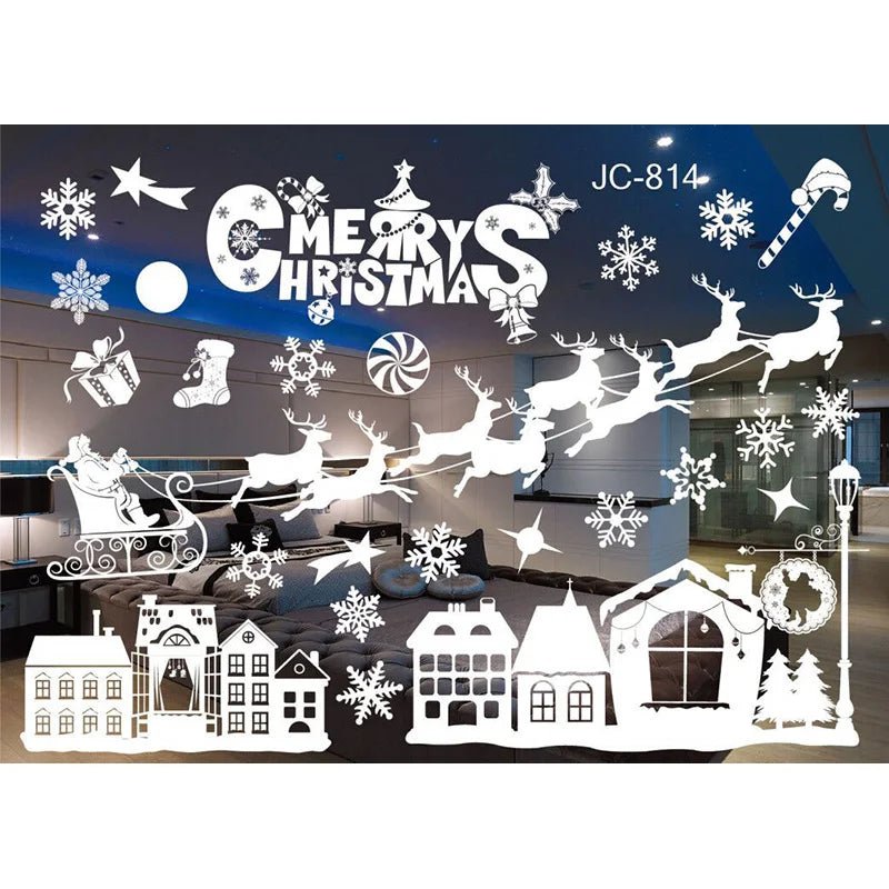 Christmas Snowflake Window Stickers - Kaiju Mafia