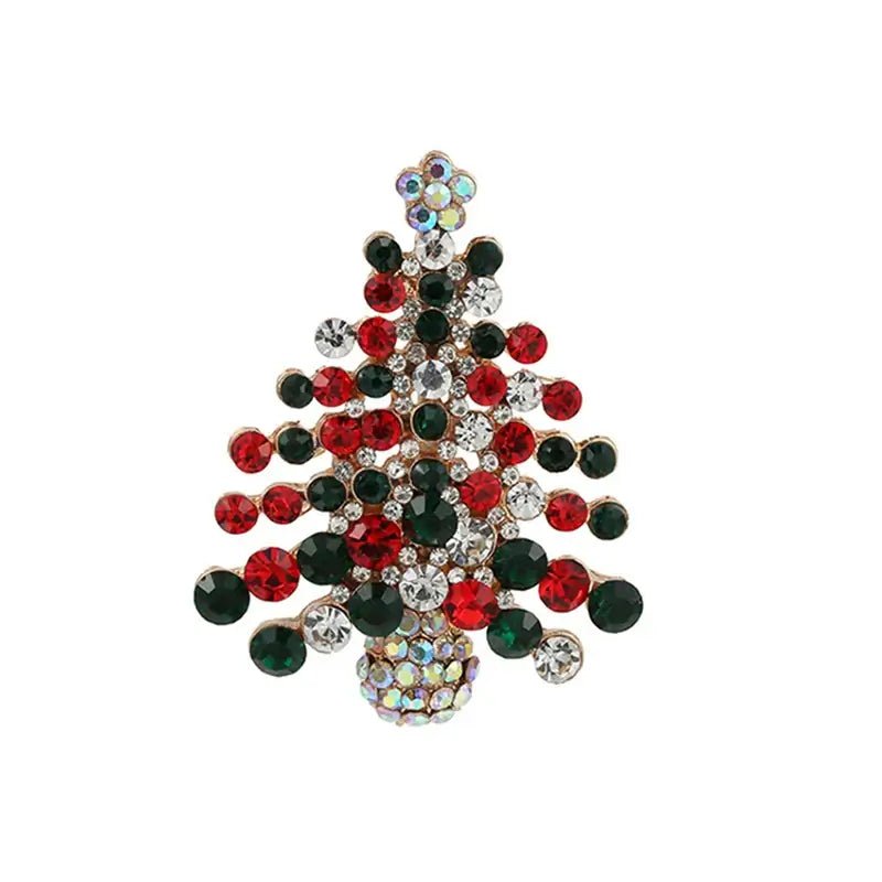 Christmas Rhinestone Brooch Pins - Kaiju Mafia