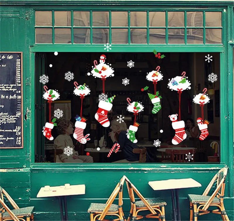 Christmas Snowflake Window Stickers - Kaiju Mafia