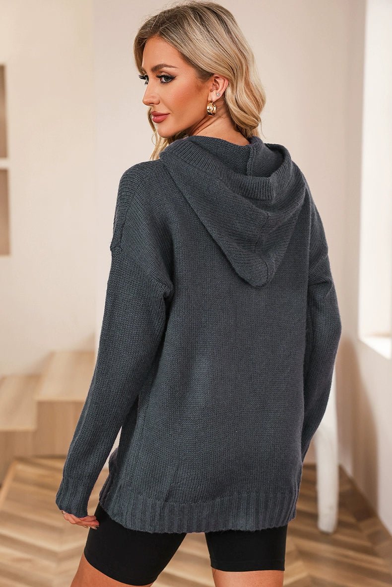 2024 Fashion Pure Color Kangaroo Pocket Turtleneck Knitting Sweater Female Winter New Arrival Thickened Heattech Thickening Sweater Female - Kaiju Mafia