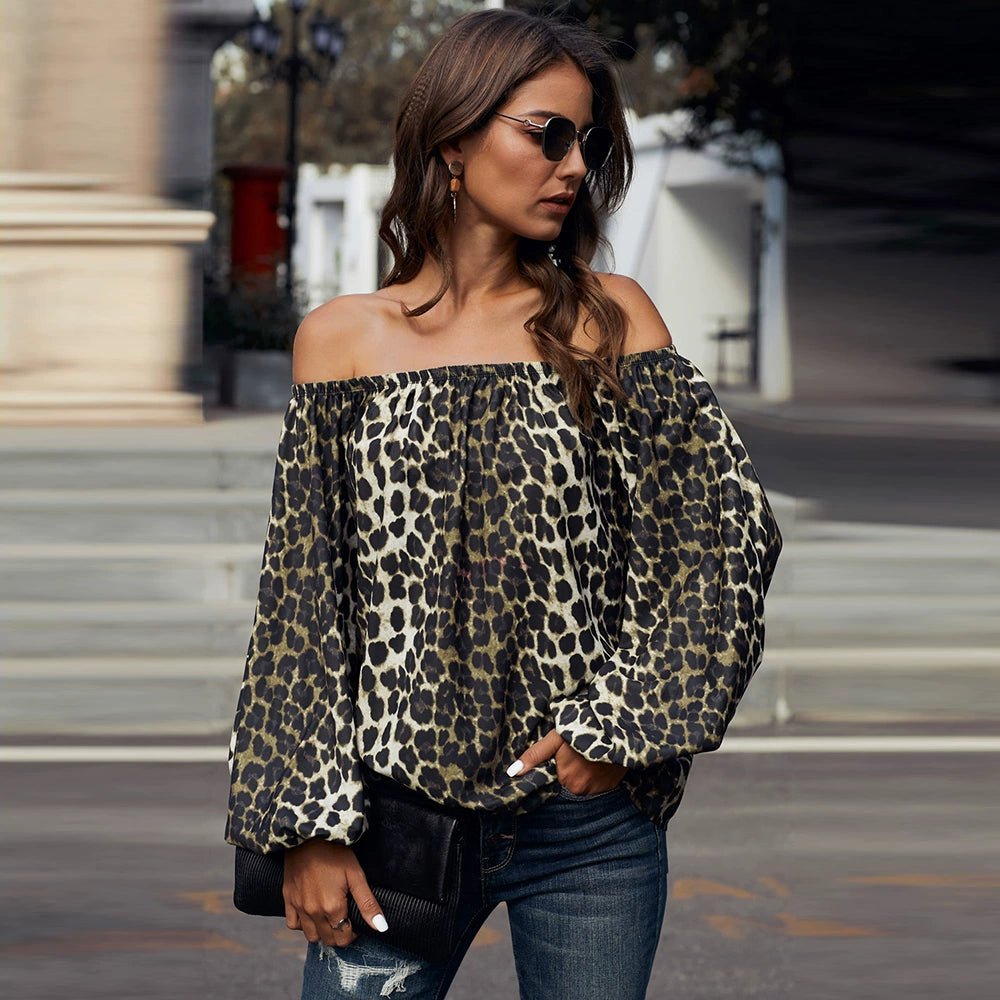 Off - the - Shoulder Fashion Tube Top off - Neck Pullover Long Sleeves Shirt - Kaiju Mafia