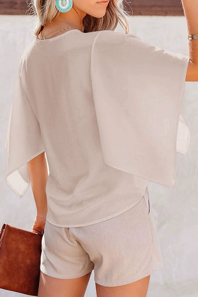 Fashion Minimalist White Loose Pullover Top Short Sleeve - Kaiju Mafia