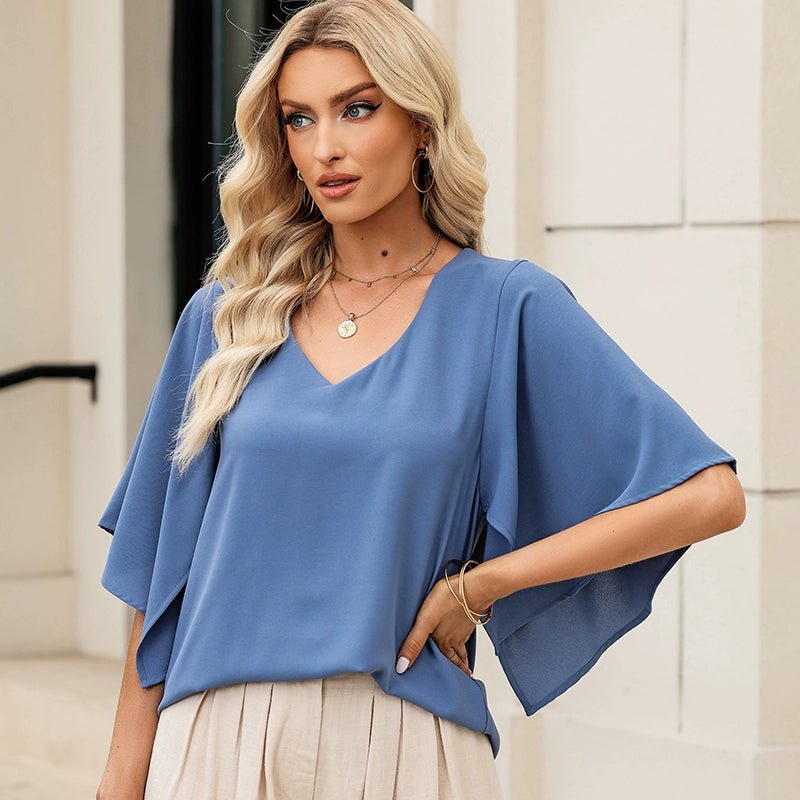 Fashion Minimalist White Loose Pullover Top Short Sleeve - Kaiju Mafia