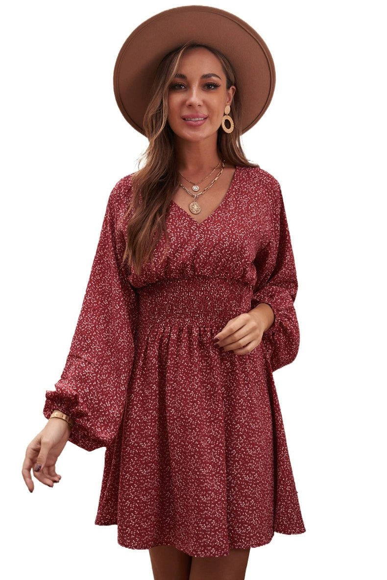 Early Autumn New Arrival Fashion Pullover Polka Dot Long Sleeve Dress - Kaiju Mafia