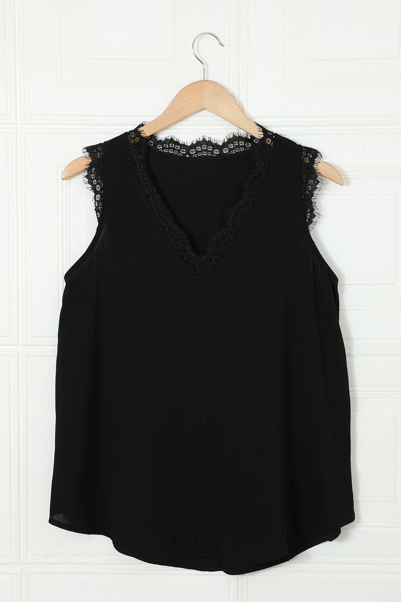Fashion Eyelash Thin Summer Sleeveless Tops Vest - Kaiju Mafia