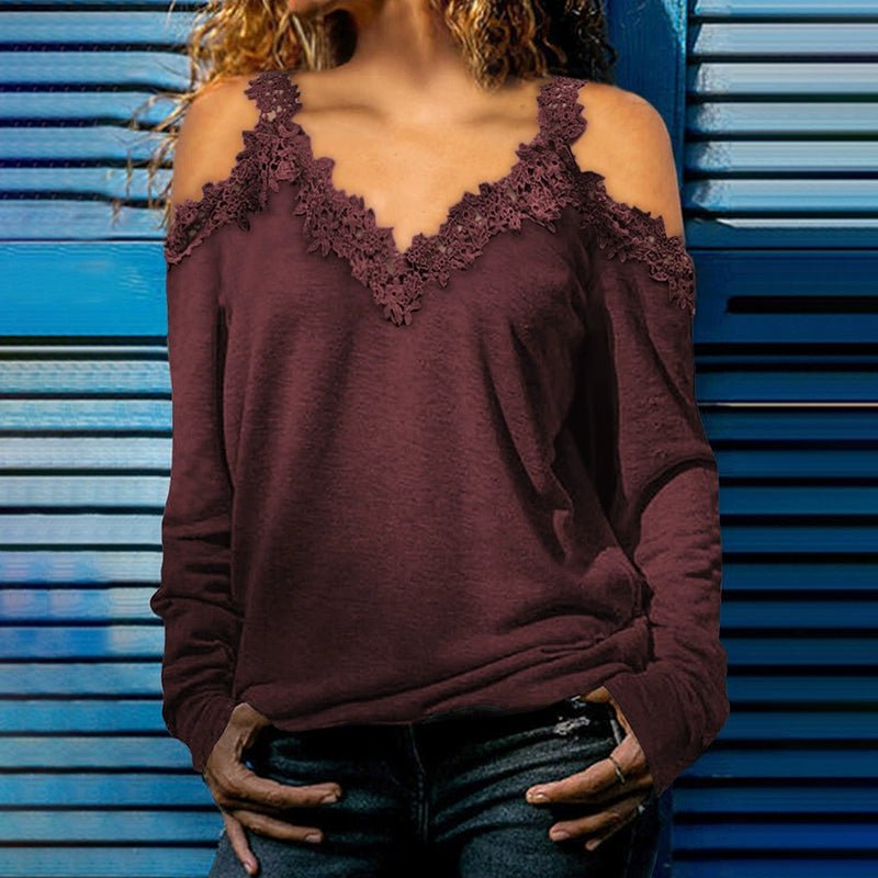 Fashion Sexy Thin Long Sleeves T-shirt Women&