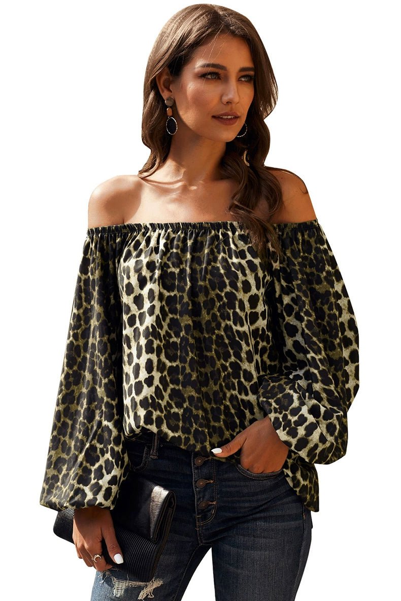 Off - the - Shoulder Fashion Tube Top off - Neck Pullover Long Sleeves Shirt - Kaiju Mafia