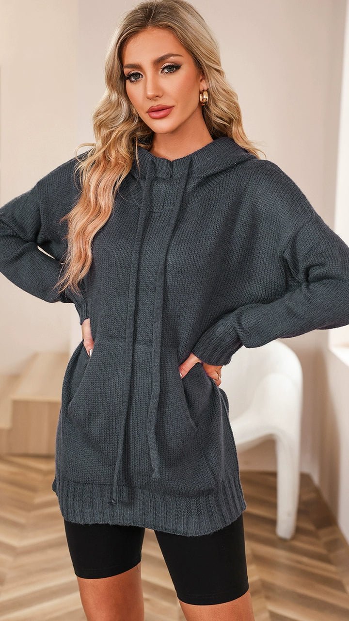 2024 Fashion Pure Color Kangaroo Pocket Turtleneck Knitting Sweater Female Winter New Arrival Thickened Heattech Thickening Sweater Female - Kaiju Mafia