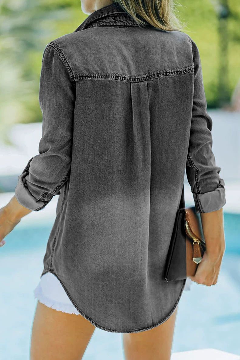 2024 Spring & Fall New Arrival Washed Denim Jacket Women&