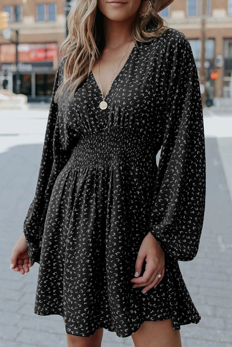 Early Autumn New Arrival Fashion Pullover Polka Dot Long Sleeve Dress - Kaiju Mafia