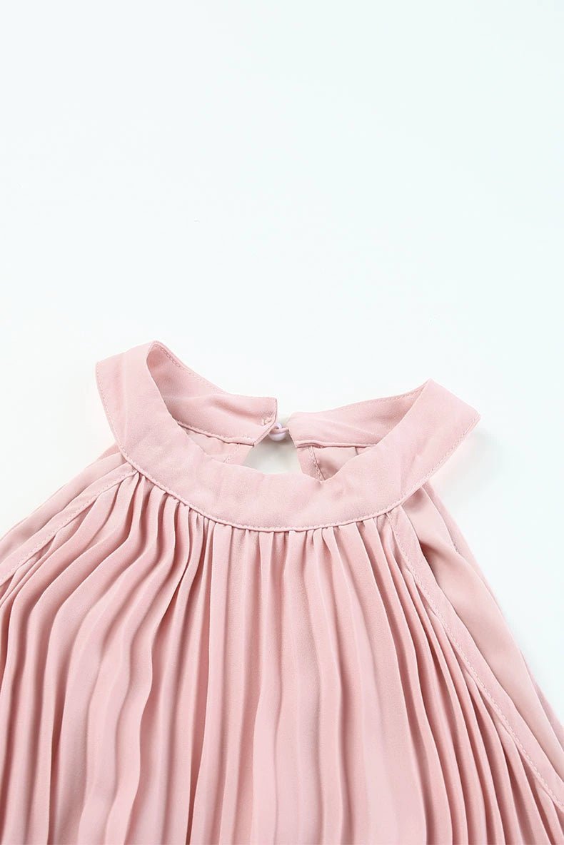 2024 Summer New Arrival Pure Color Halter Jumpsuit Women&