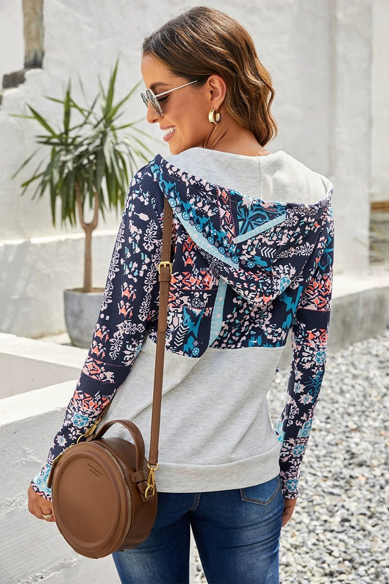 Special Offer Fashion Pullover Hooded Long Sleeve Sweater Women 2024 Autumn Plaid Printed Stitching Warm Tops Women - Kaiju Mafia