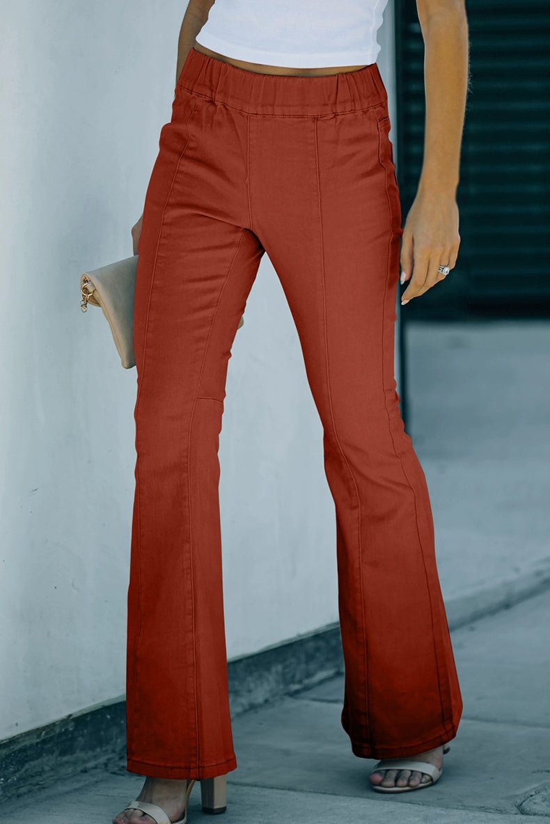 High Waist Wide-Leg Denim Jeans - Fall/Winter Women&