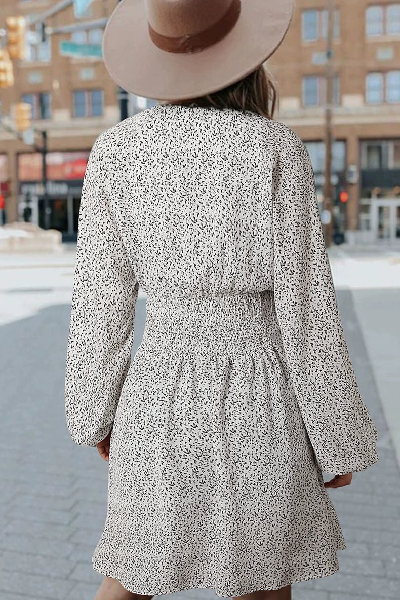 Early Autumn New Arrival Fashion Pullover Polka Dot Long Sleeve Dress - Kaiju Mafia