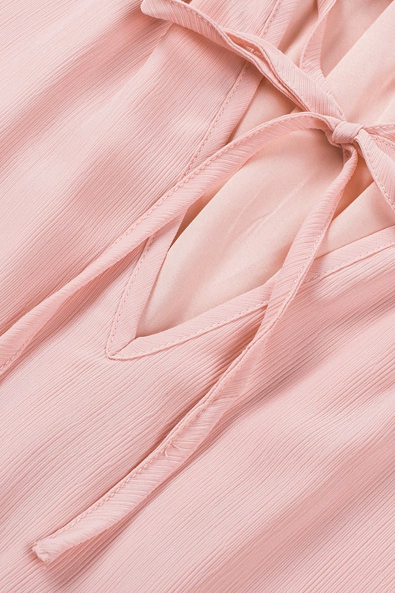 2024 Autumn Solid Color Thin Jumpsuit Skirt Fashion Slim Looking Temperament Commute Pullover Loose Knee - Length Dress Women - Kaiju Mafia