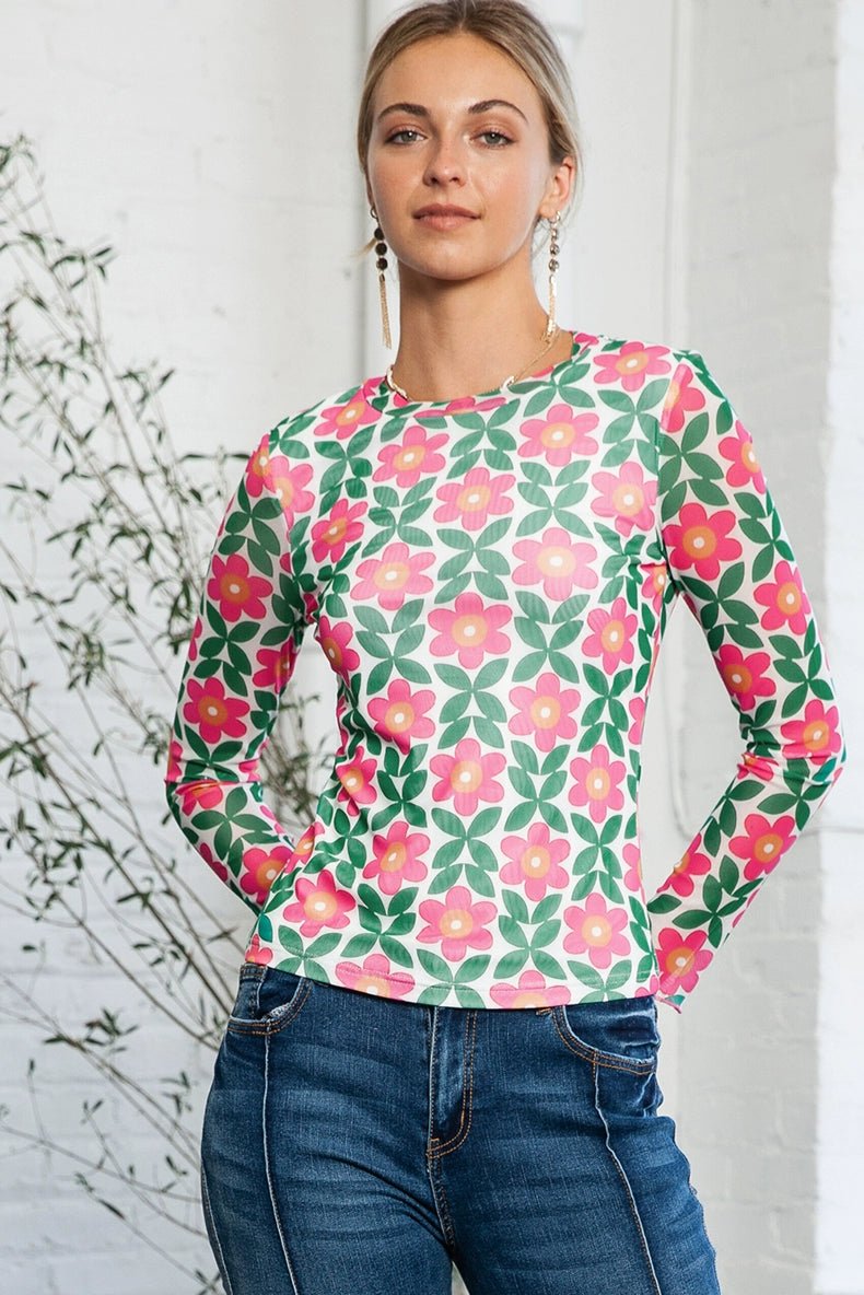 2024 Spring Slim Fit Long-Sleeve Printed Shirt for Women. - Kaiju Mafia