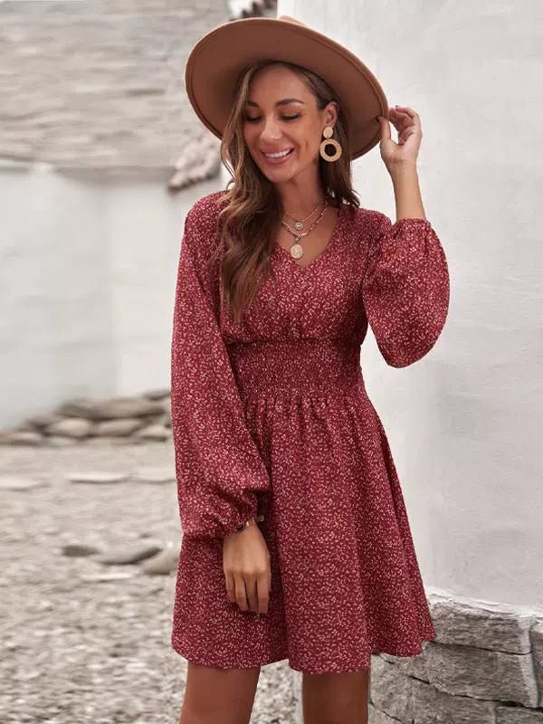 Early Autumn New Arrival Fashion Pullover Polka Dot Long Sleeve Dress - Kaiju Mafia