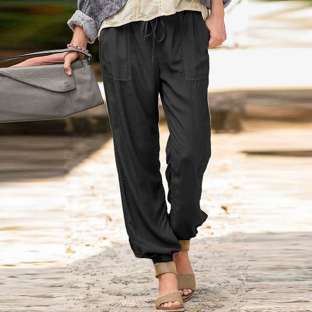European Loose Lace - up Ankle - Length Pants - Kaiju Mafia