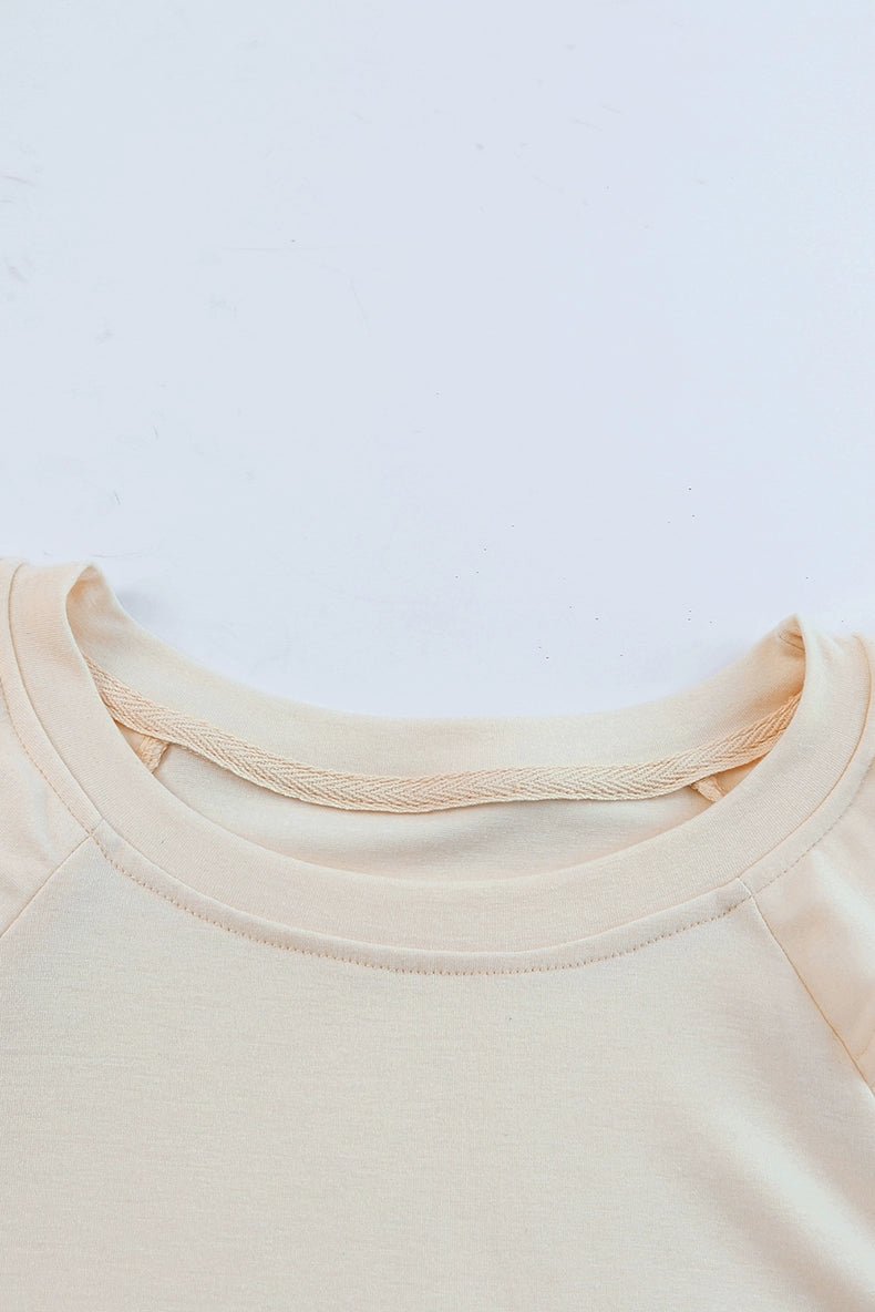 Pleated Summer Silm Thin Top T-shirt with Short Sleeves - Kaiju Mafia