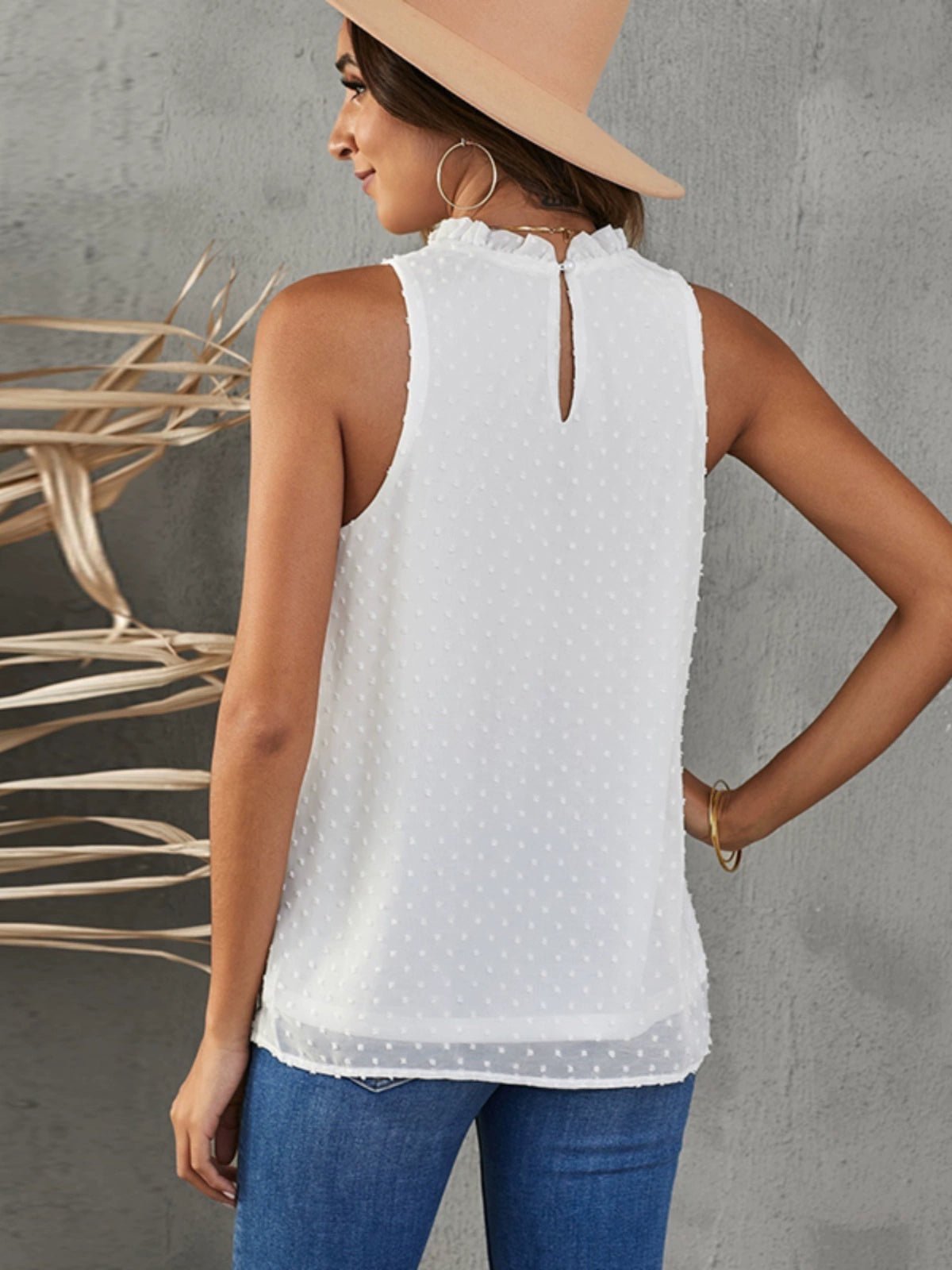 Sleeveless Trendy Loose Chiffon I - Shaped Vest Tops - Kaiju Mafia