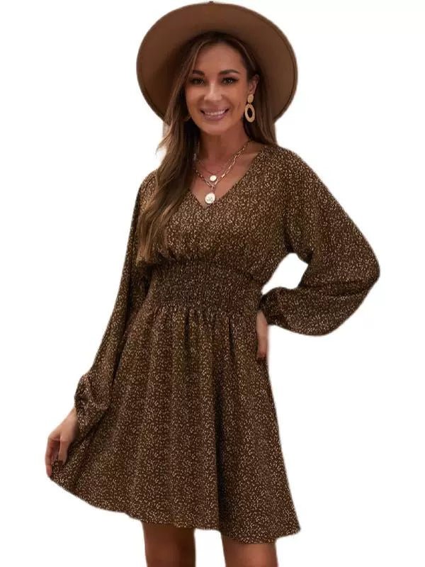 Early Autumn New Arrival Fashion Pullover Polka Dot Long Sleeve Dress - Kaiju Mafia