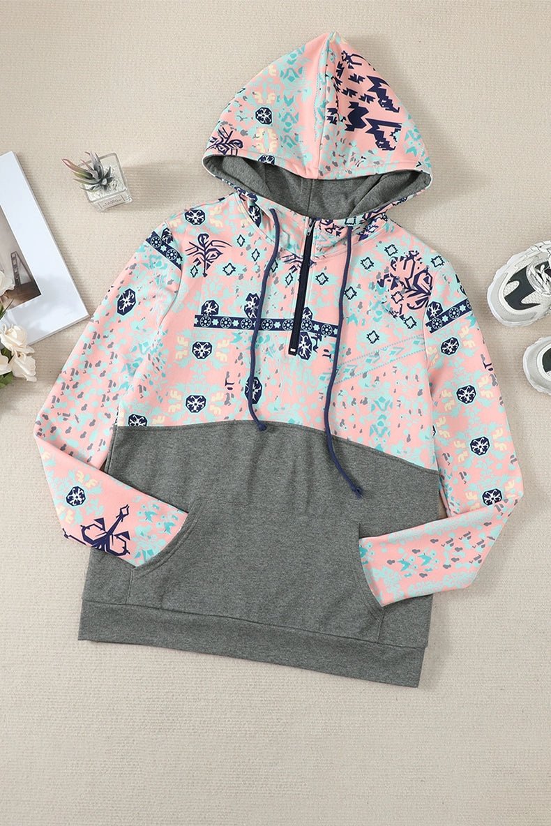 Special Offer Fashion Pullover Hooded Long Sleeve Sweater Women 2024 Autumn Plaid Printed Stitching Warm Tops Women - Kaiju Mafia