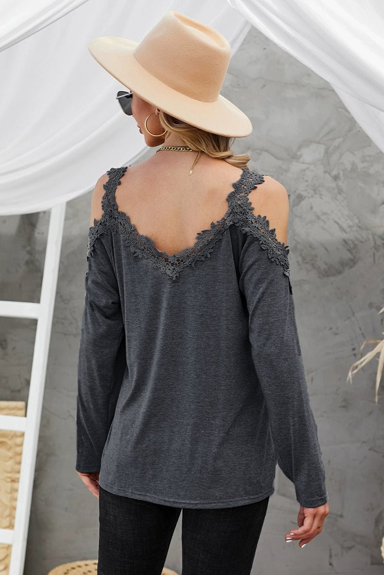 Fashion Sexy Thin Long Sleeves T-shirt Women&