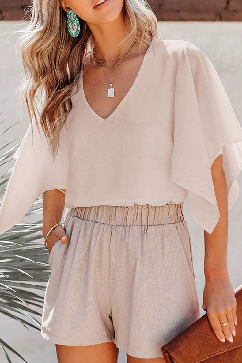 Fashion Minimalist White Loose Pullover Top Short Sleeve - Kaiju Mafia