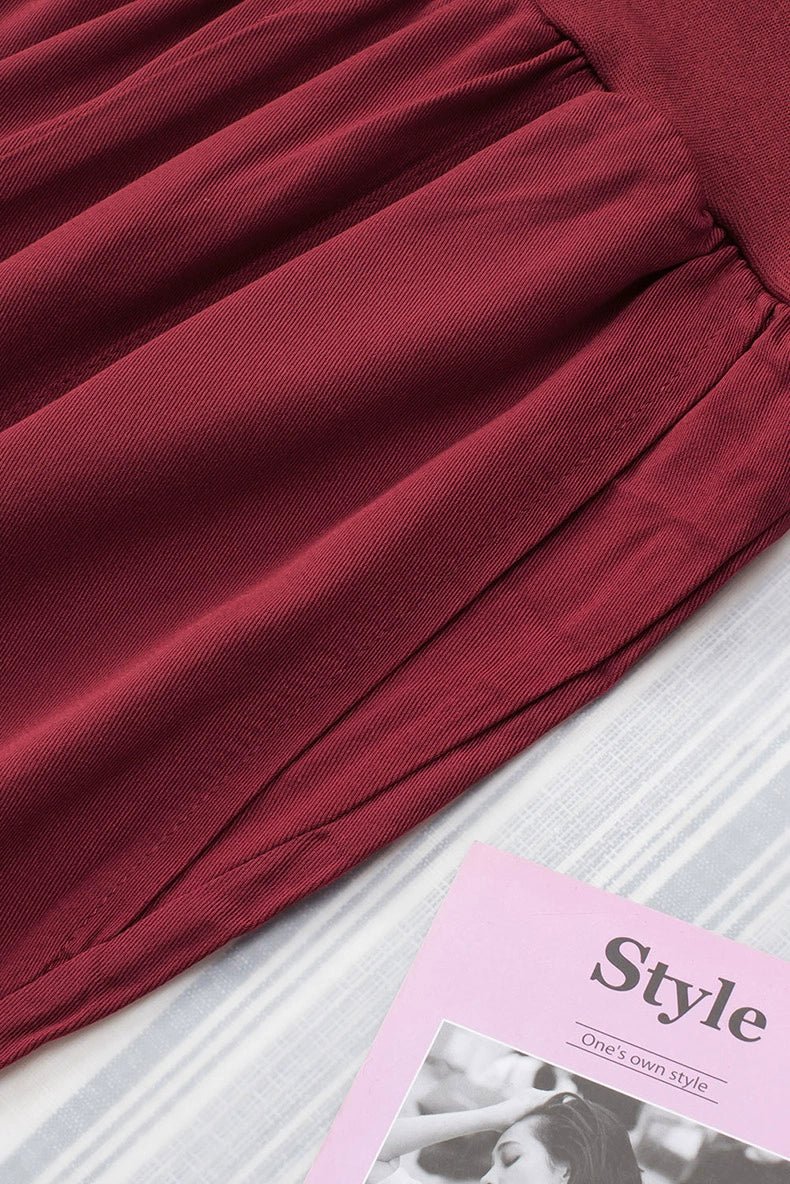 High Waist Nine Points European and American Fashion Minimalist Loose - Fit Tappered Trousers - Kaiju Mafia