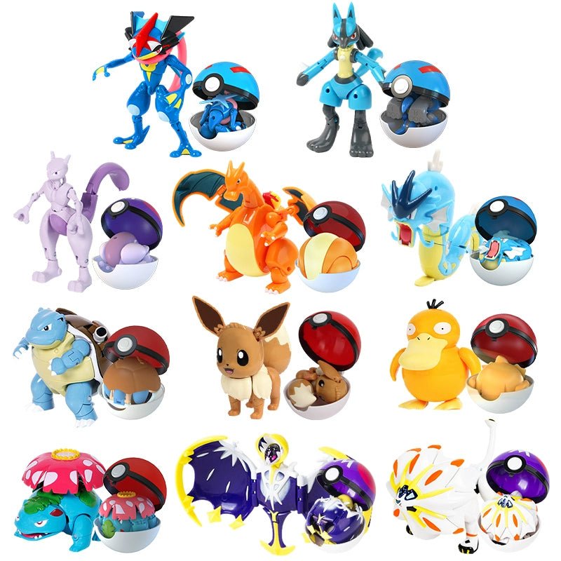 Pokemon Poke Ball Gengar Greninja Toy - Kaiju Mafia