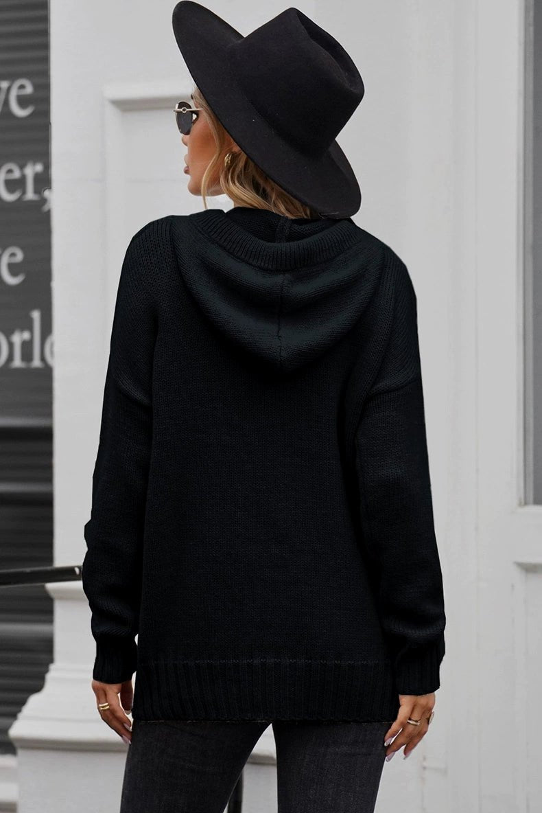 2024 Fashion Pure Color Kangaroo Pocket Turtleneck Knitting Sweater Female Winter New Arrival Thickened Heattech Thickening Sweater Female - Kaiju Mafia