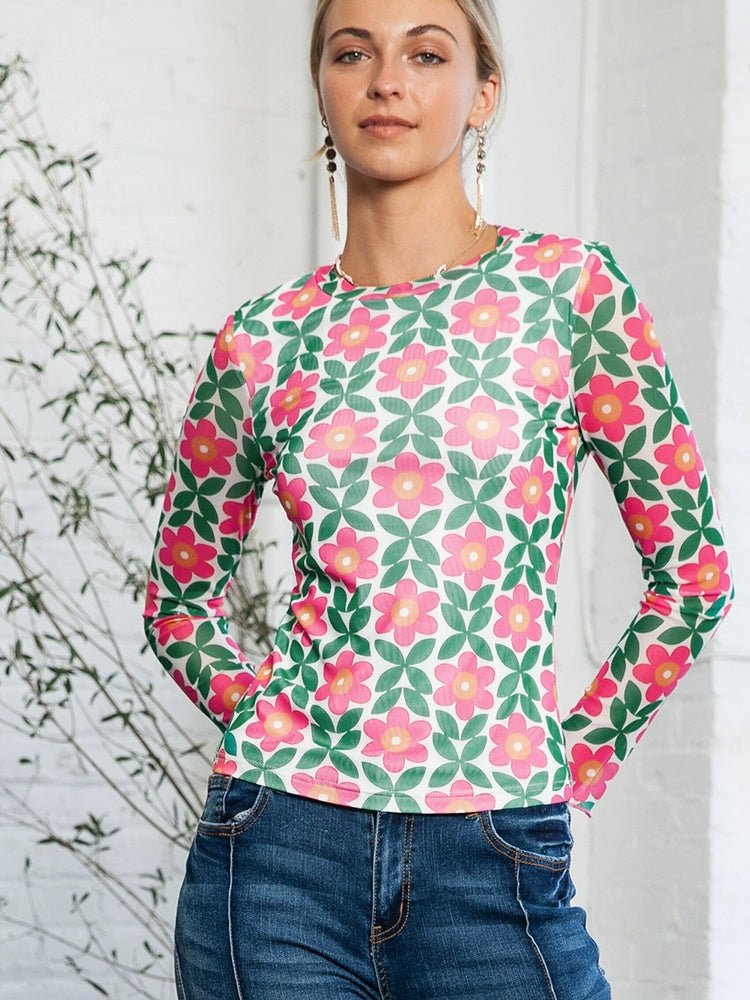 2024 Spring New Arrival Silm Slimming Long - Sleeved T-shirt Women&