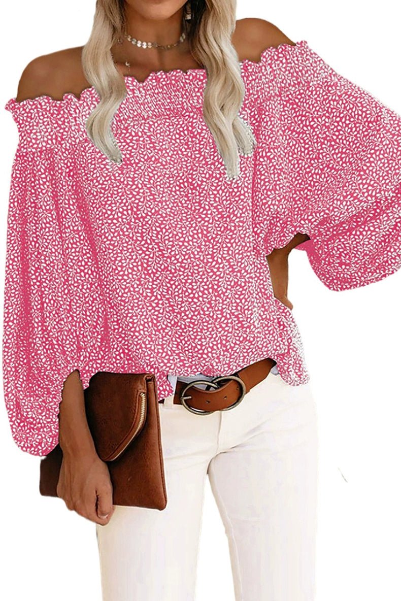 Off - the - Shoulder Fashion off - Neck Trendy Loose Chiffon Shirt - Kaiju Mafia