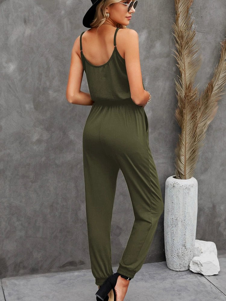 Elastic Waist Fashion Fashion Black Silm Ankle Strap - Kaiju Mafia