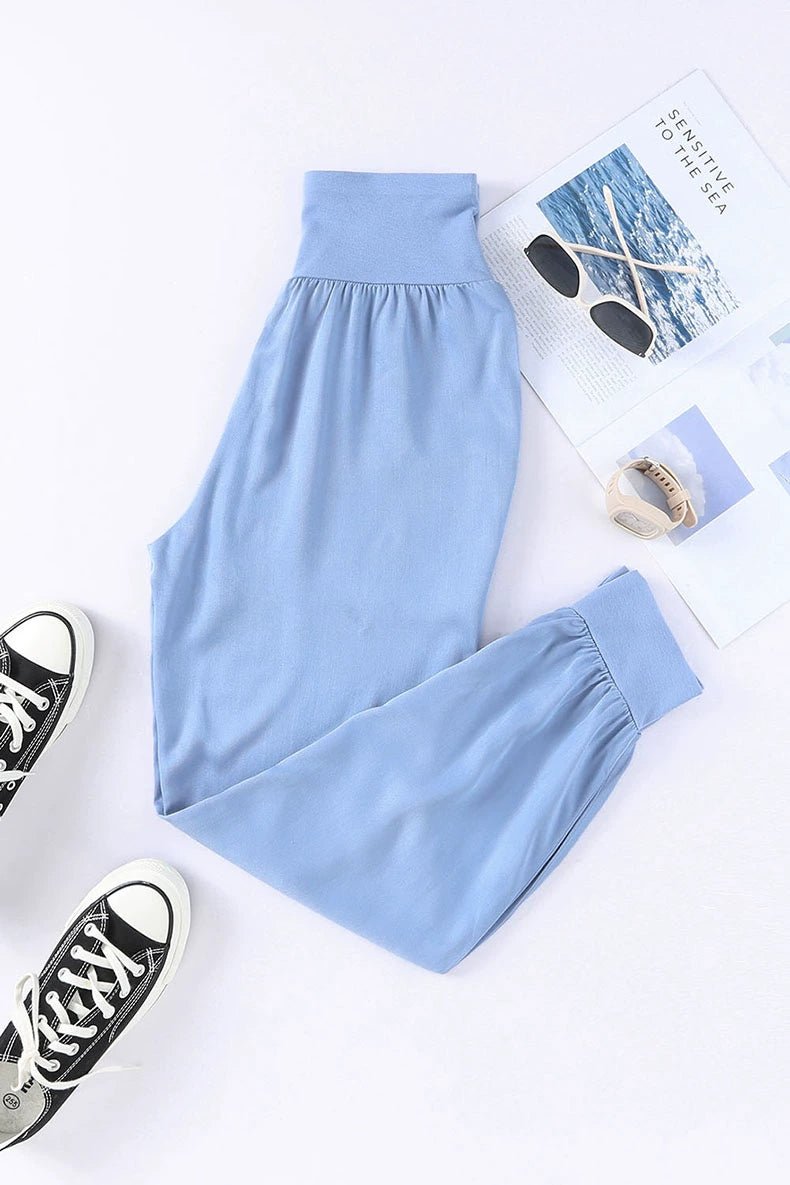 High Waist Nine Points European and American Fashion Minimalist Loose - Fit Tappered Trousers - Kaiju Mafia