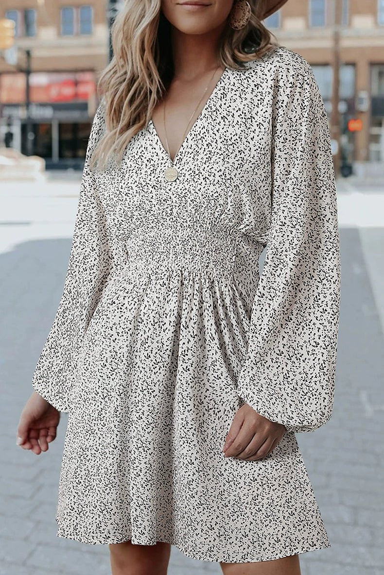 Early Autumn New Arrival Fashion Pullover Polka Dot Long Sleeve Dress - Kaiju Mafia