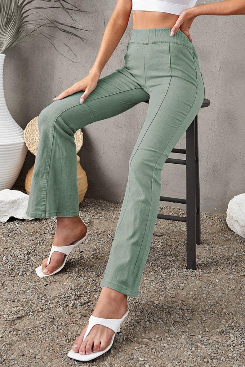 High Waist Wide-Leg Denim Jeans - Fall/Winter Women&