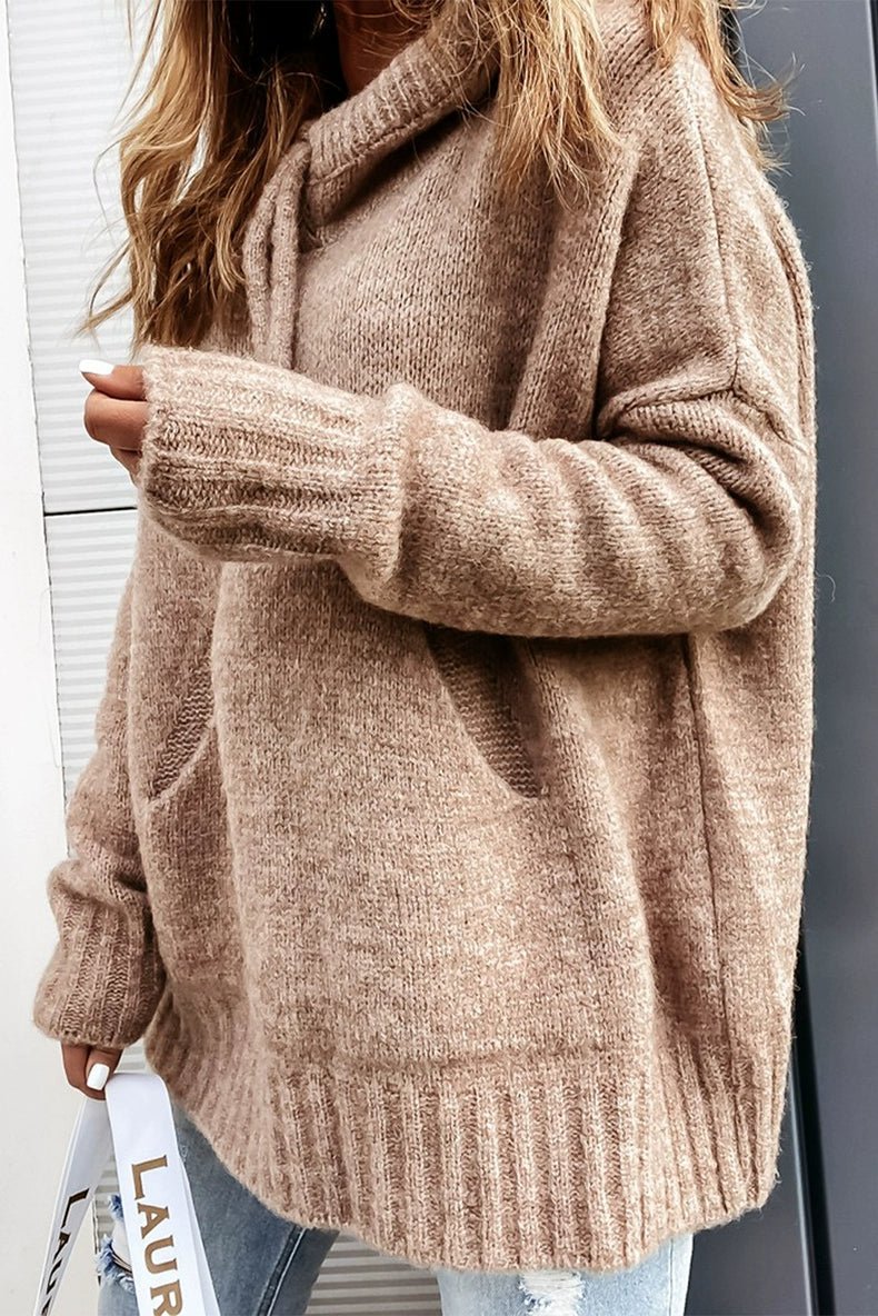 2024 Fashion Pure Color Kangaroo Pocket Turtleneck Knitting Sweater Female Winter New Arrival Thickened Heattech Thickening Sweater Female - Kaiju Mafia