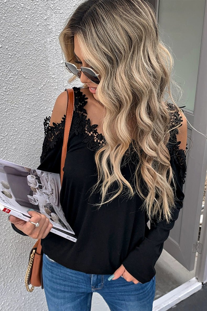 Fashion Sexy Thin Long Sleeves T-shirt Women&